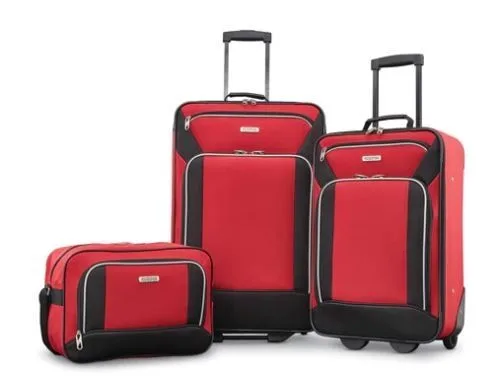 Samsonite® American Tourister® Red/Black Fieldbrook Xlt 3 Piece Luggage Set