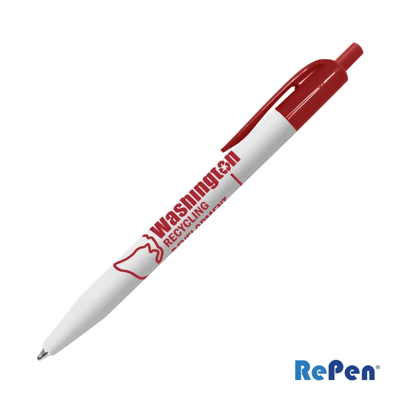 Solid, White / Red