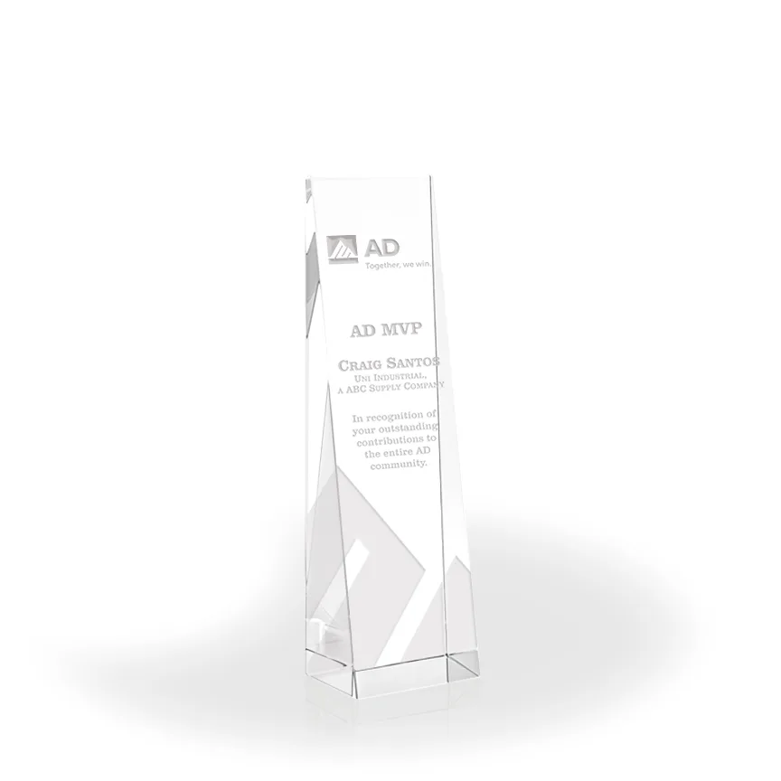 Incline Crystal Awards - Medium