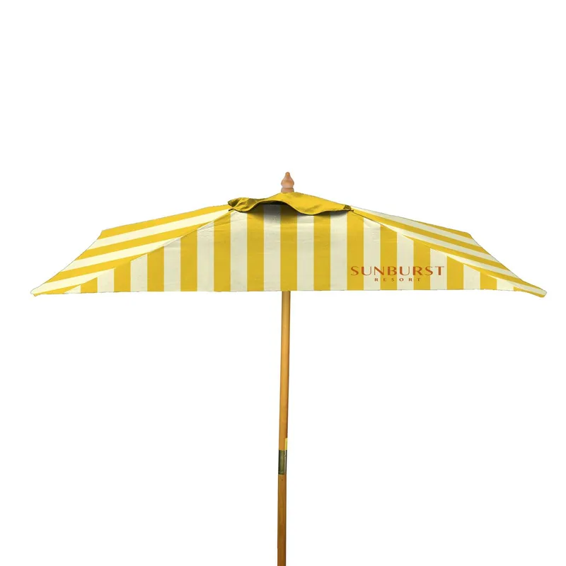 8' Square Wood Market Umbrella Single-Sided Dye Sub Kit