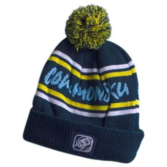 Extra Thick Premium Flip Up Retro Beanie w/PomPom view 2