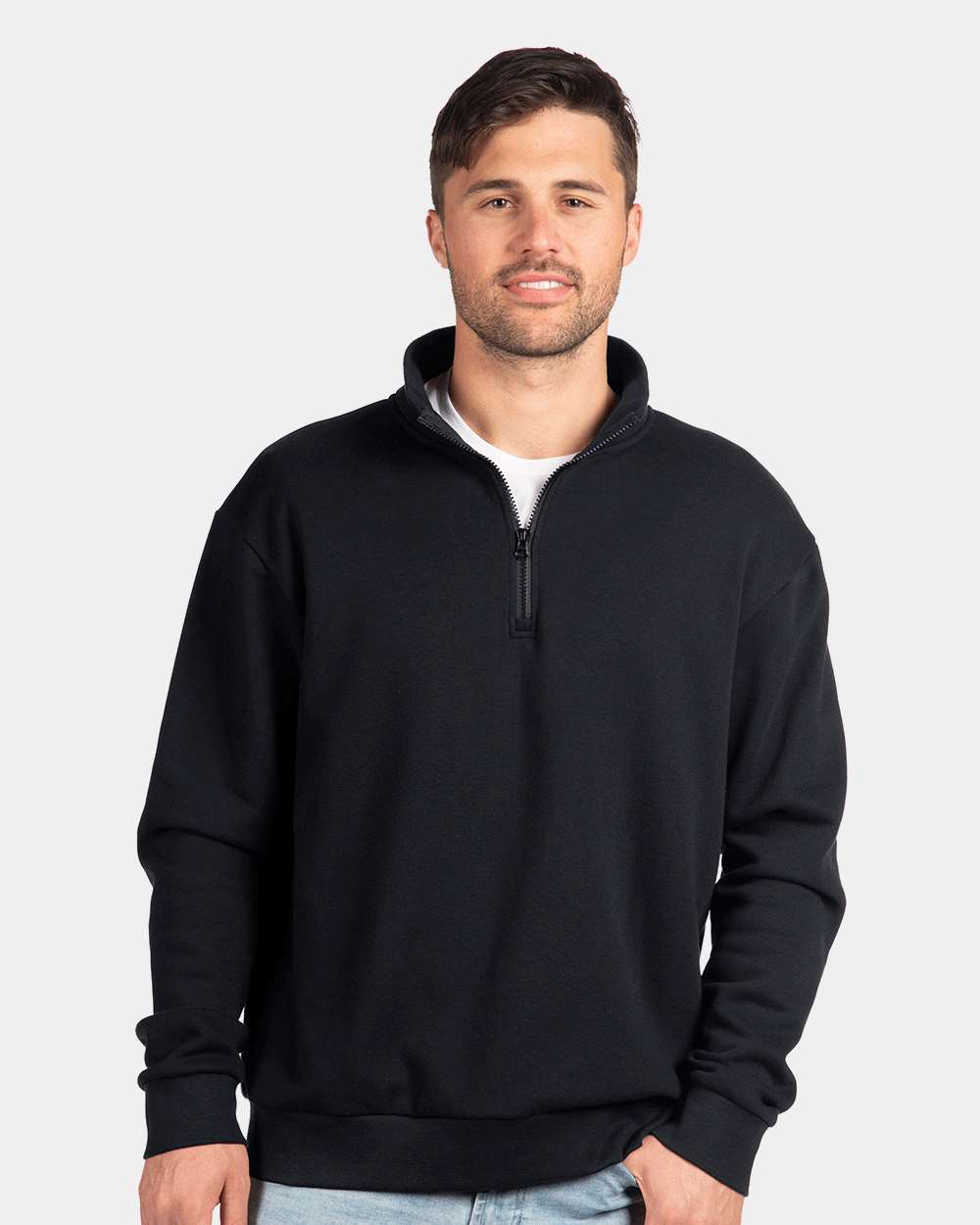 Next Level Fleece Quarter-Zip Pullover Jacket