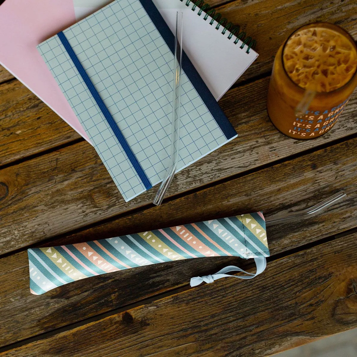 Vegan Leather Pouch For Reusable Straws view 4