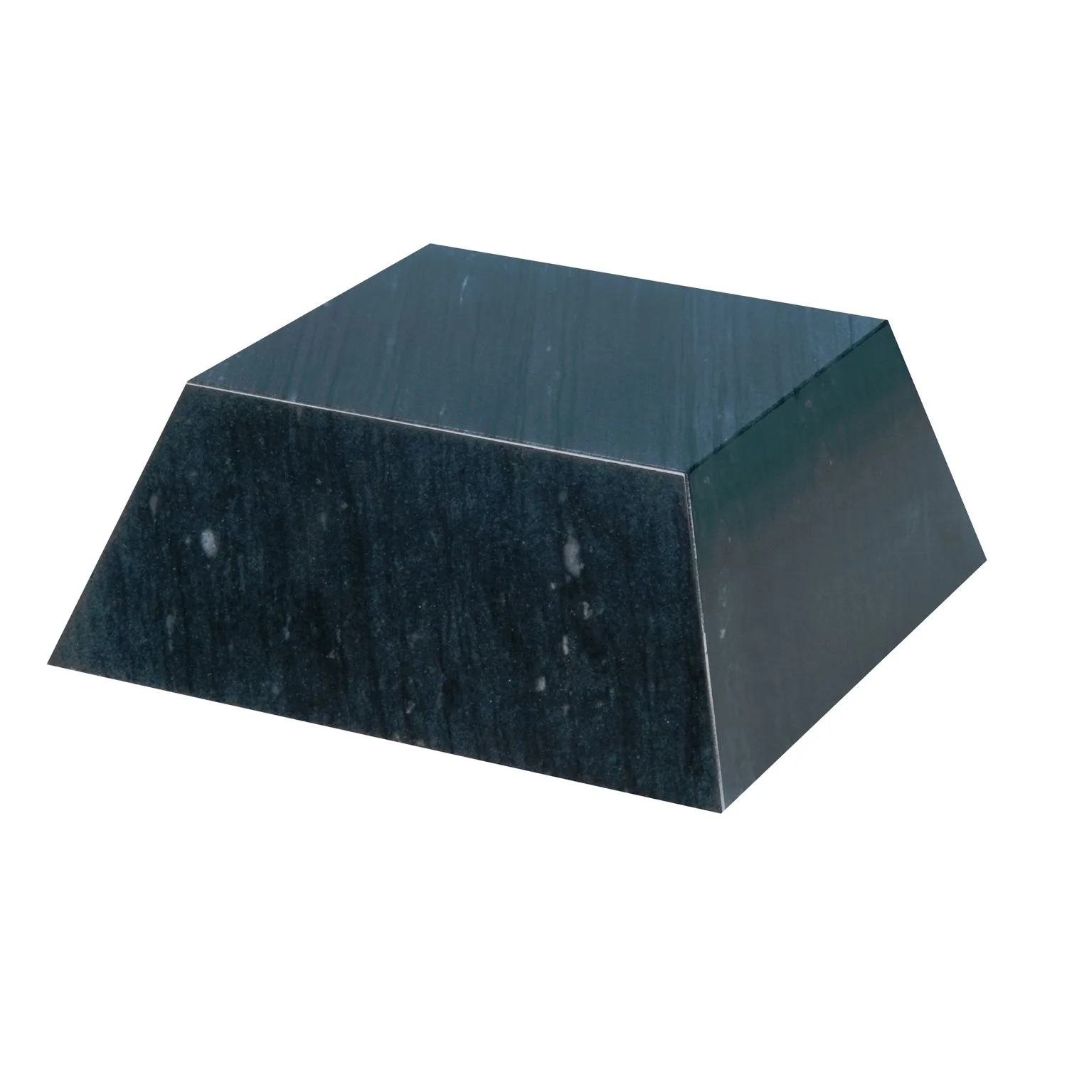 Large Black Marble Pyramid Base view 2