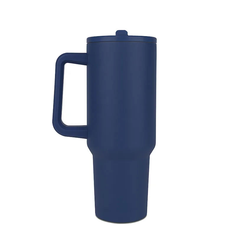 40 Oz. Hydravault FlipStraw Tumbler w/Handle view 2