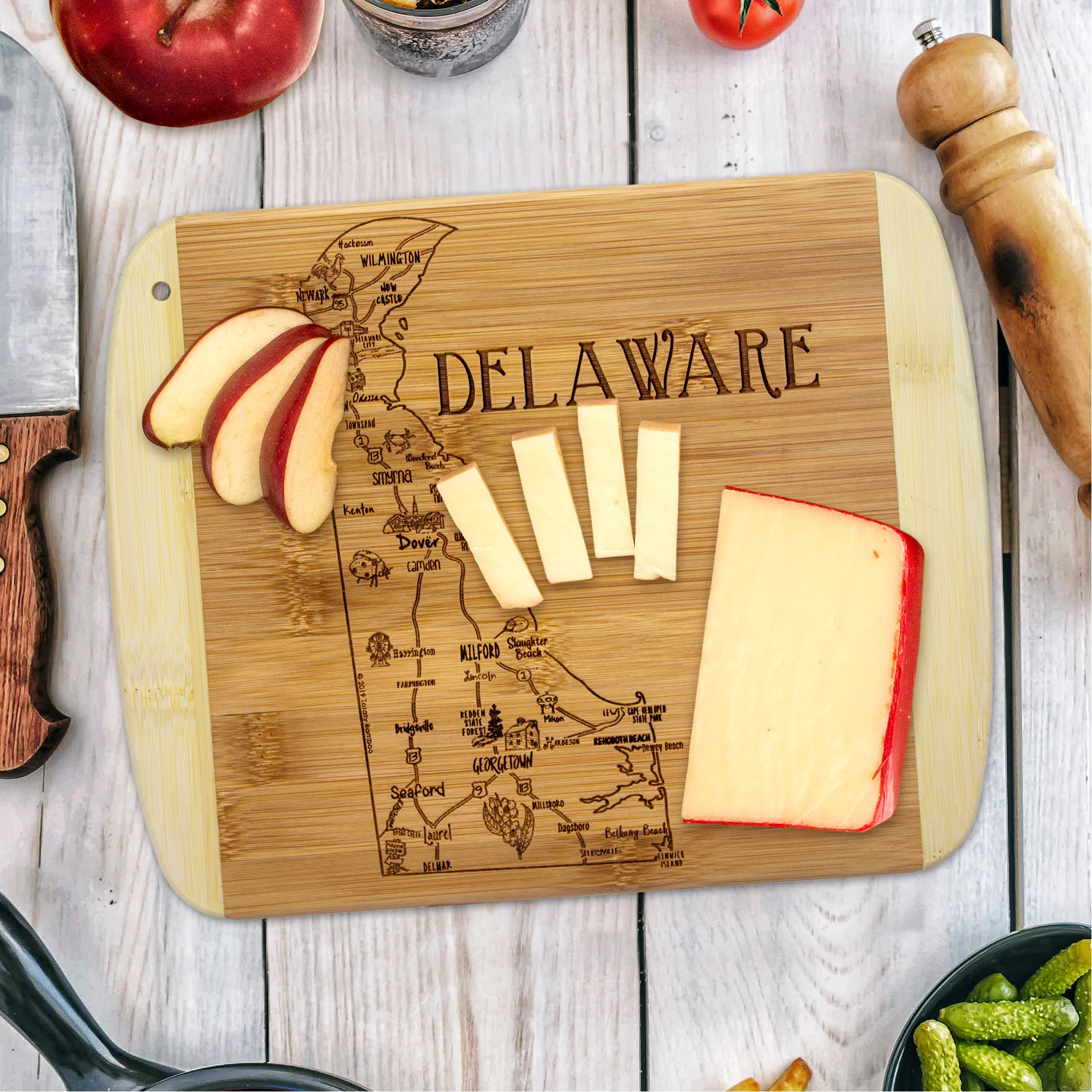 A Slice of Life Delaware Serving & Cutting Board view 2