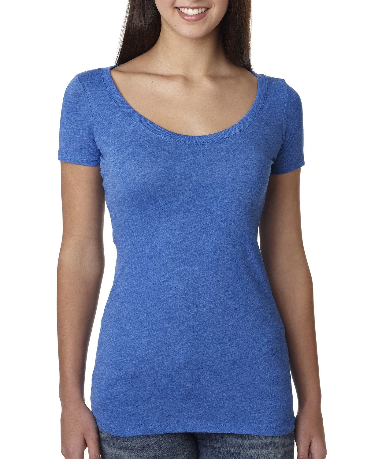 NEXT LEVEL APPAREL Ladies' Triblend Scoop view 6