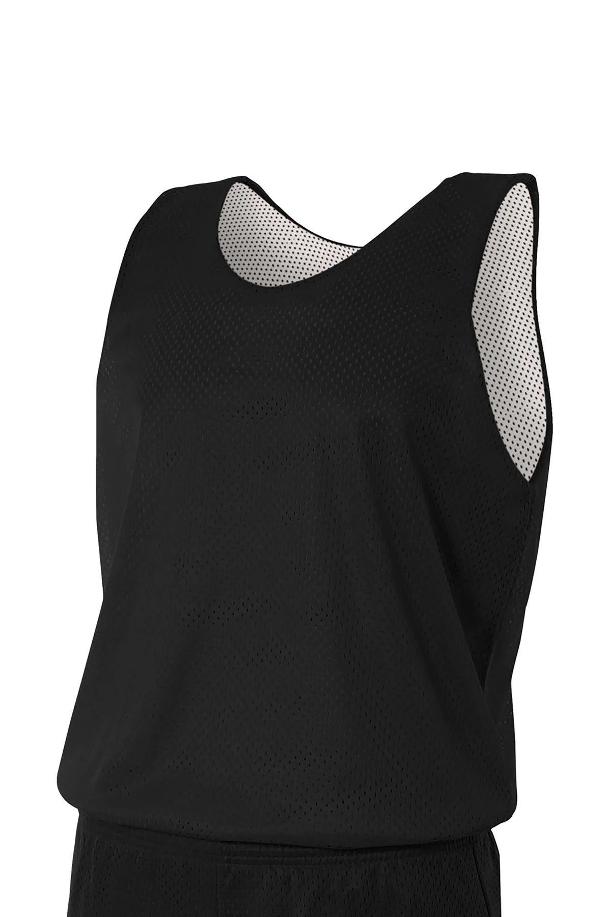 A4 Sprint Reversible Mesh Tank — Black/White