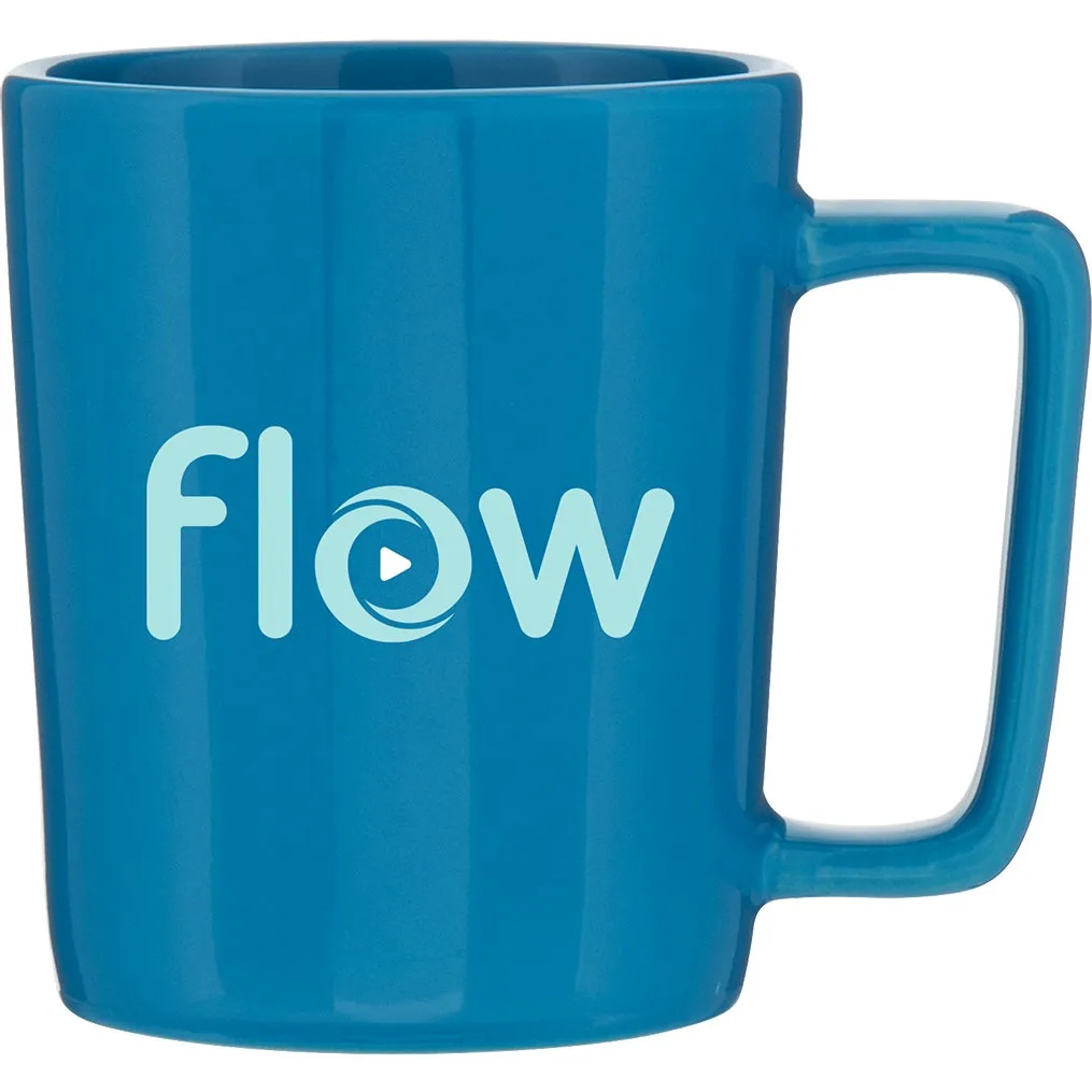 14 oz Madrid Ceramic Mug (Sky Blue)
