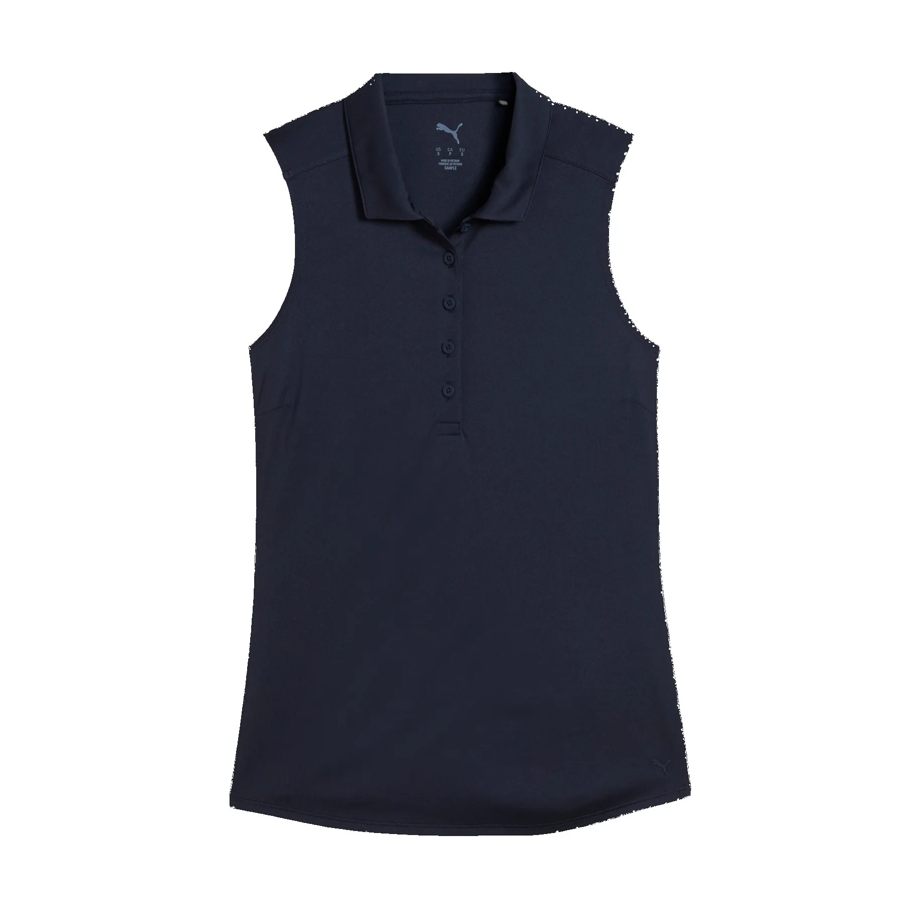 Puma Women's Pure 2.0 Sleeveless Golf Polo - Deep Navy