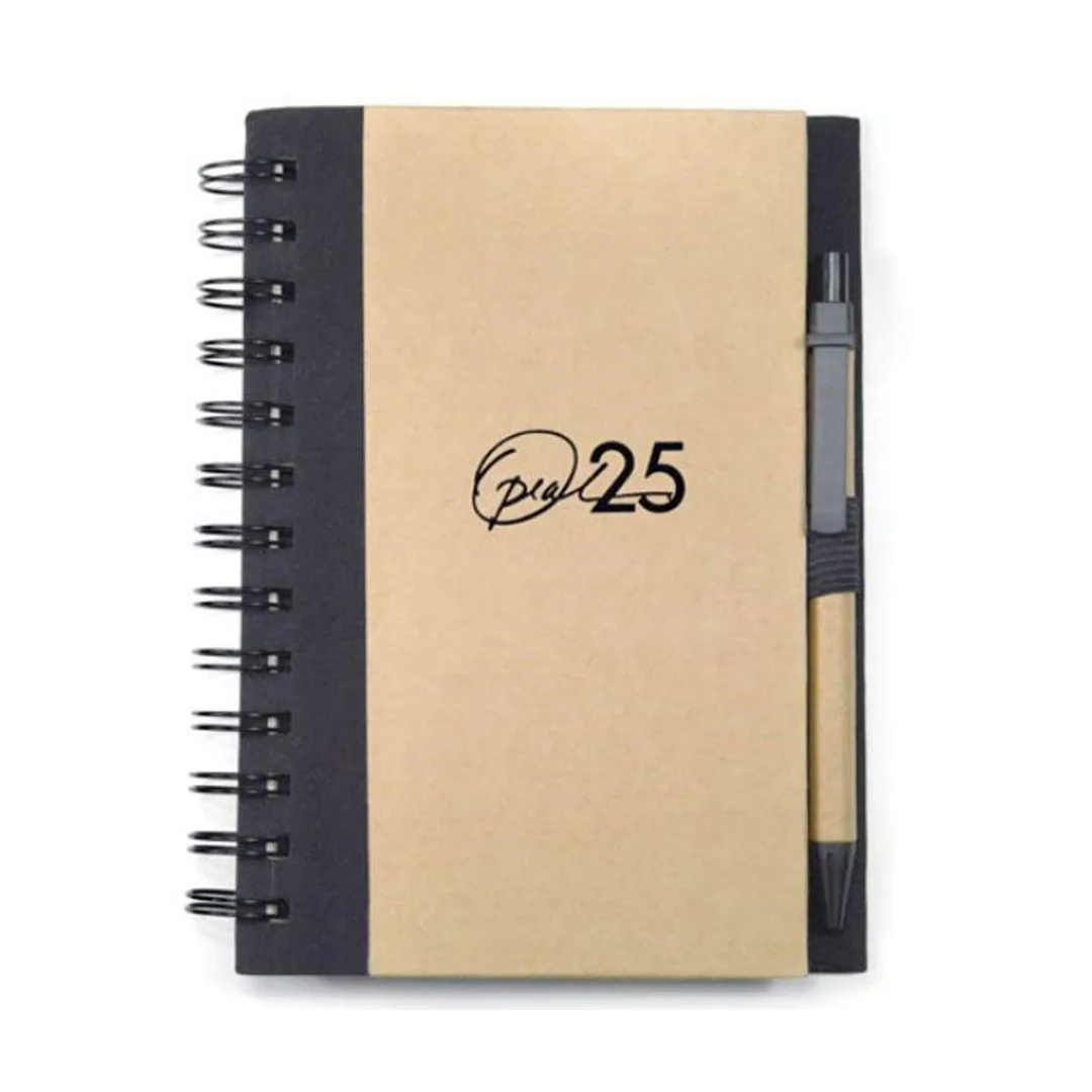 Spiral Bound Notebook & Harvest Pen — Spiral Bound Notebook & Harvest Pen
