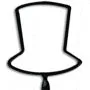 Hat Top Inkbend Standard, Bent Pen