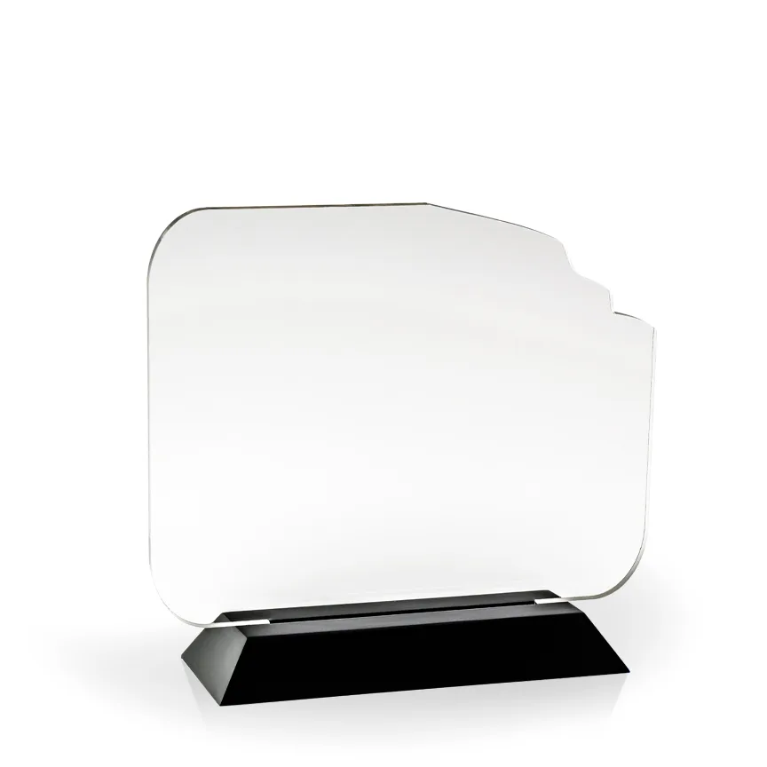 American Flag Award with Black Wood Base - UV Printed view 3