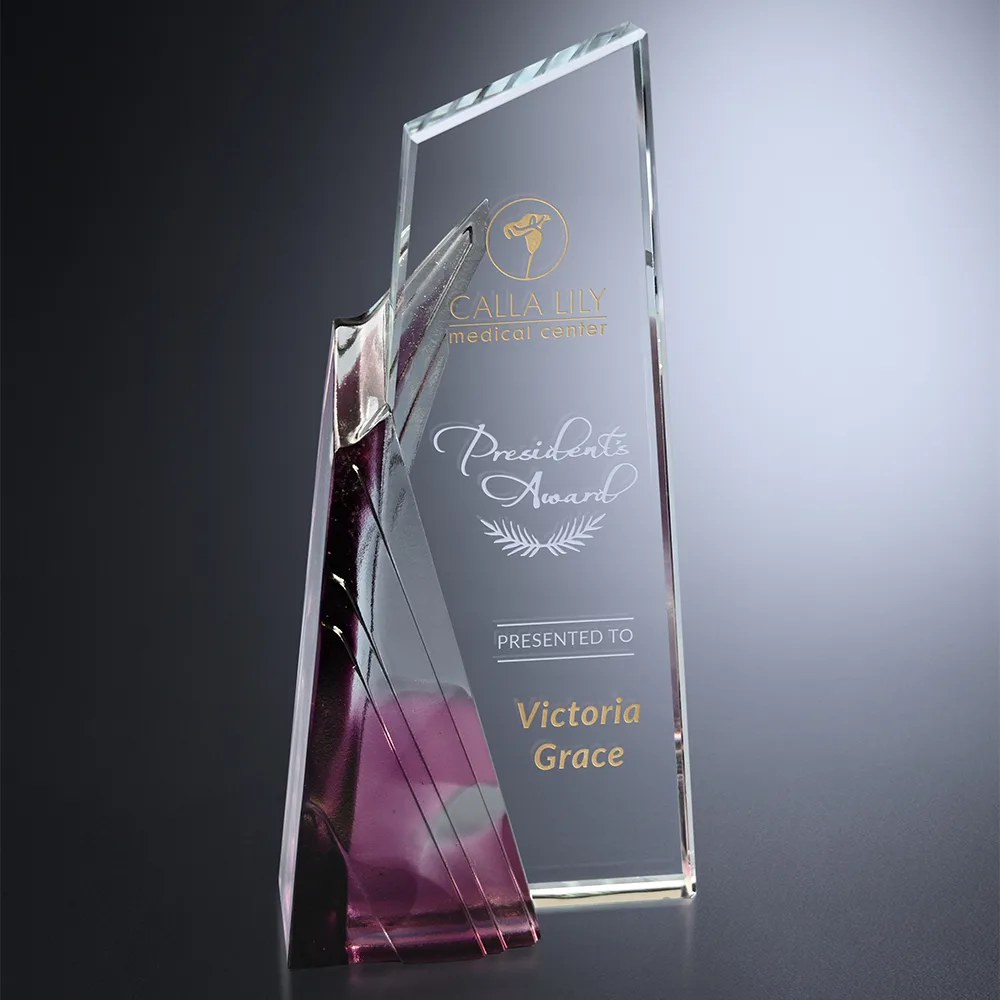 Achievement Purple Award 8-1/2"
