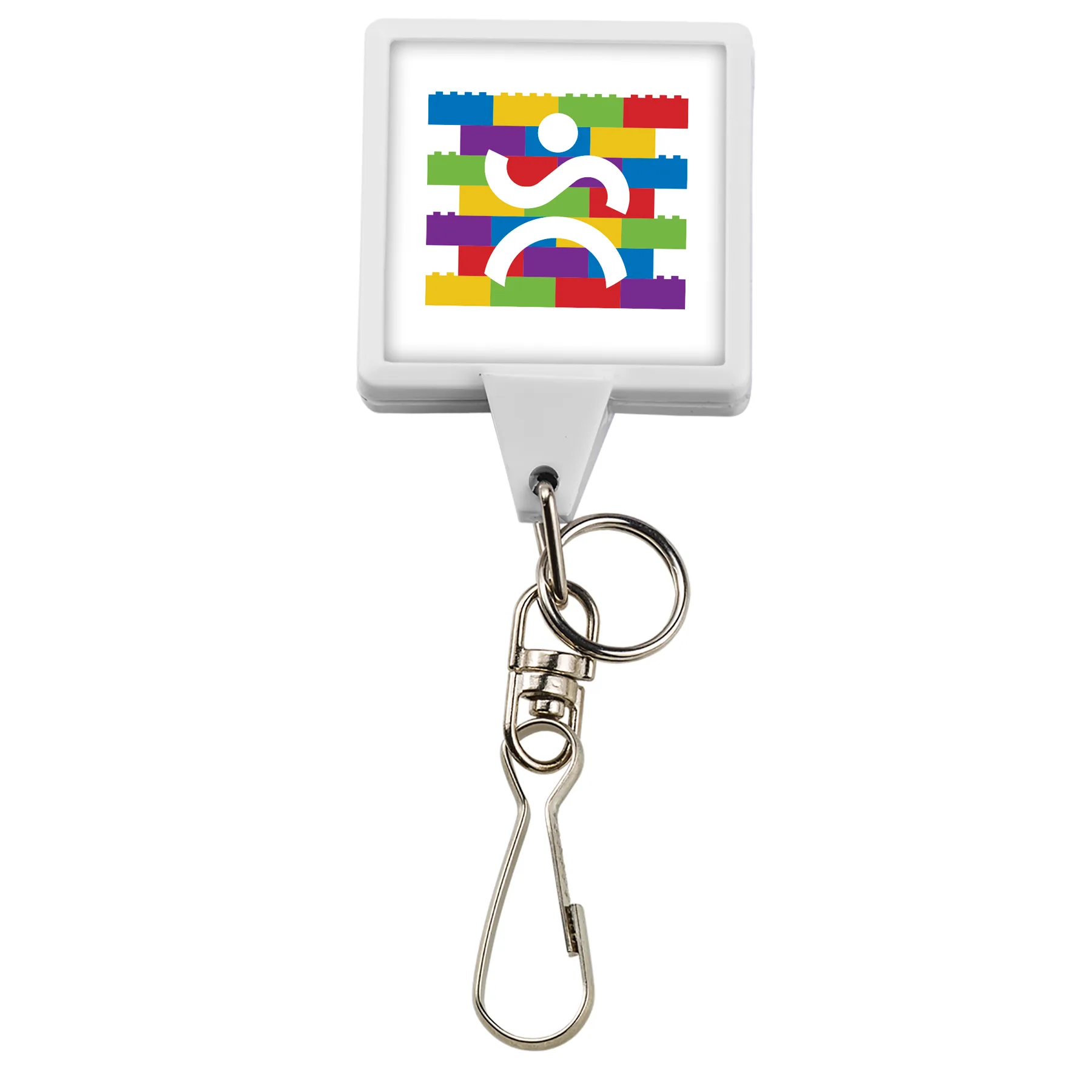 Bamboo Jumbo Square Retractable Badge Reel view 7