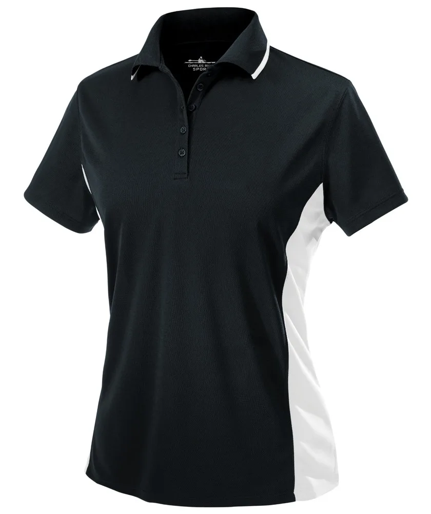 Women's Color Blocked Wicking Polo Shirt view 2