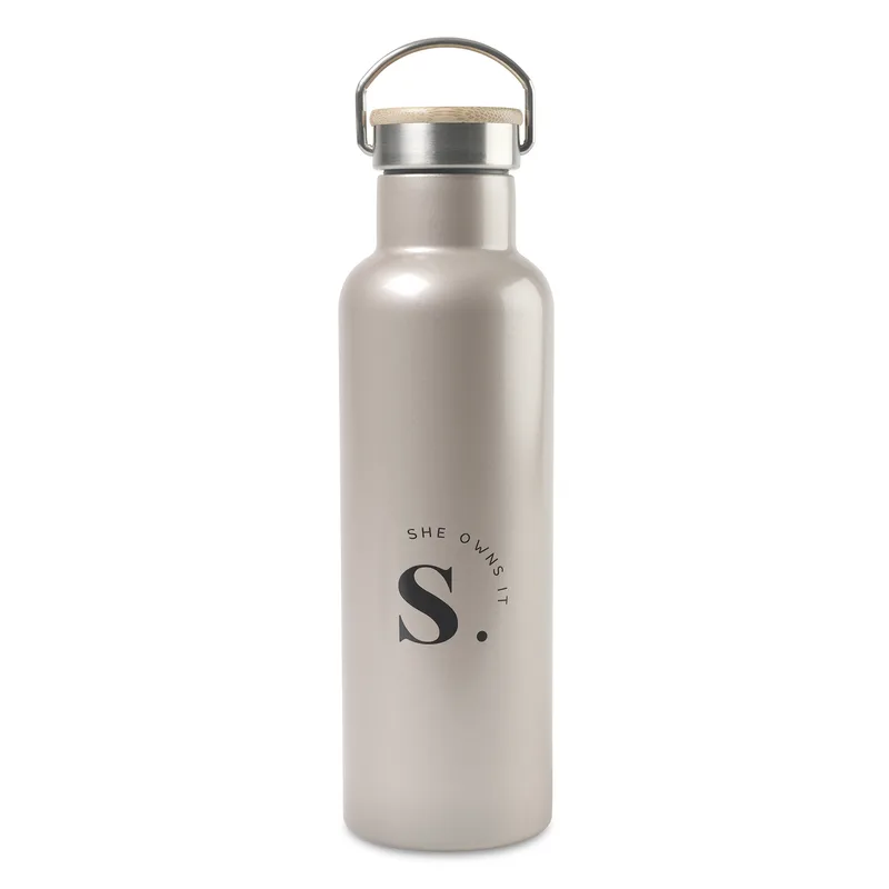 Aviana™ Metallics Double Wall Stainless Steel Wine Bottle - 25 Oz. - Champagne