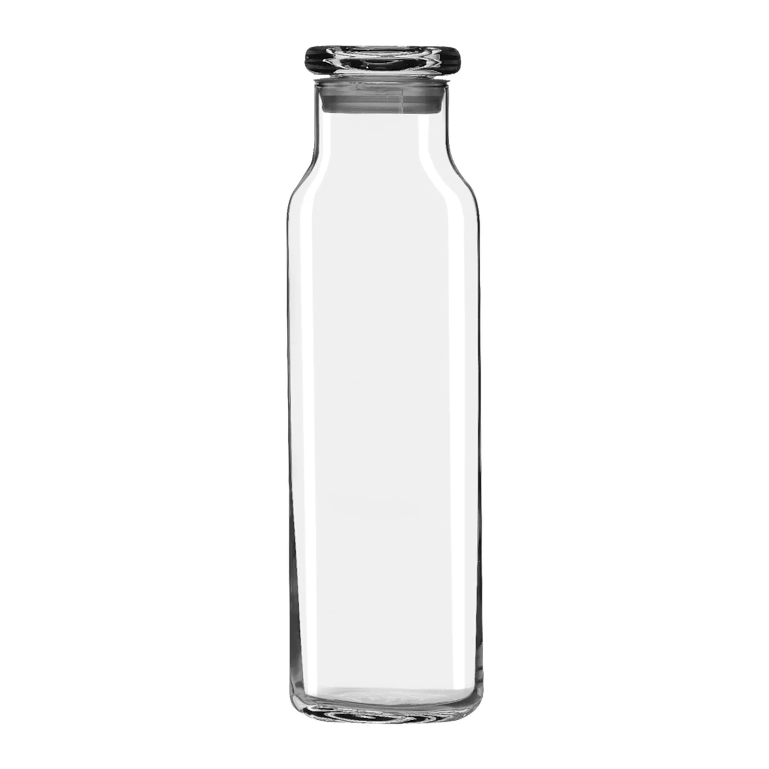 Libbey 24 oz Glass Water Bottle with Press-On Lid view 2