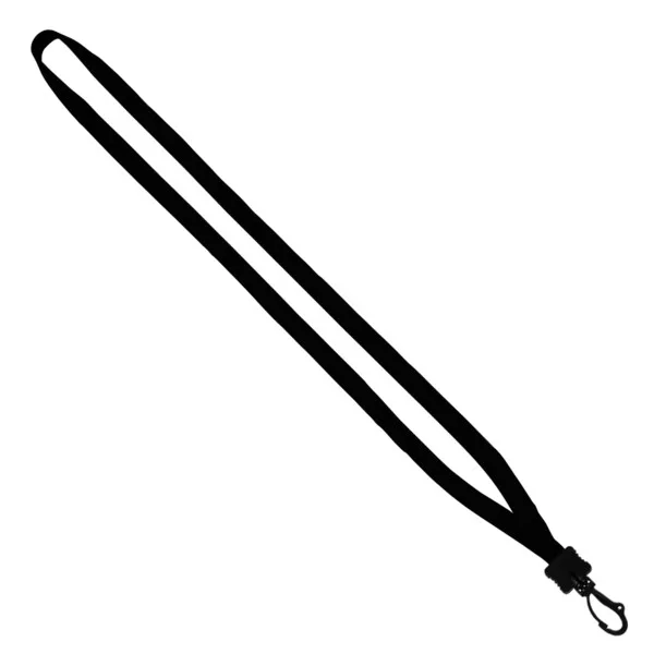 1/2" Cotton Lanyard with Plastic Clamshell & Swivel Snap Hook