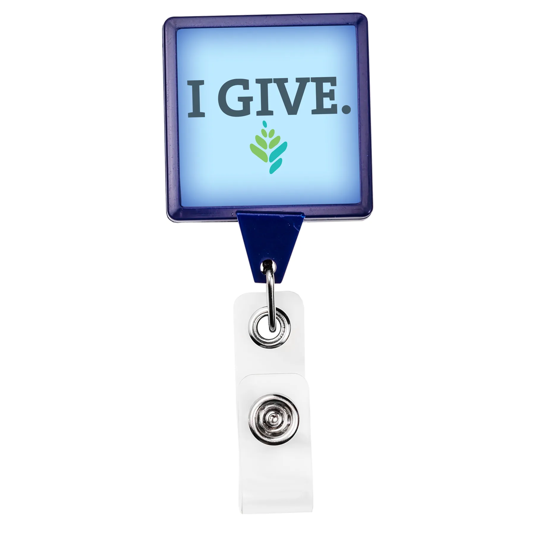 Magnet Back Jumbo Square Retractable Badge Reel view 5