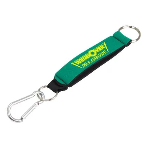 Wrist Strap Key Holder w/Carabiner Clip & 2 Key Rings view 5