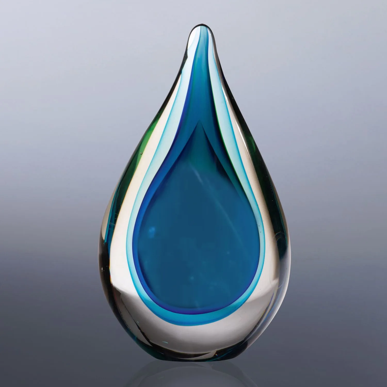 Fusion Art Glass Award w/ Black Base view 2