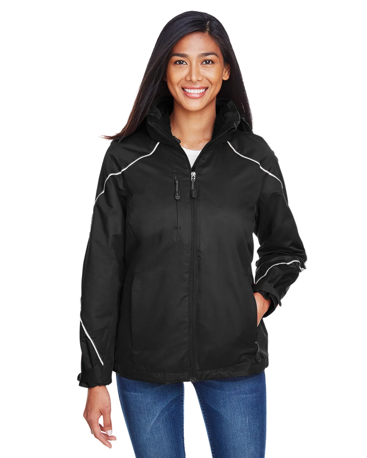 NORTH END Ladies' Angle 3-in-1 Jacket with Bonded Fleece Liner