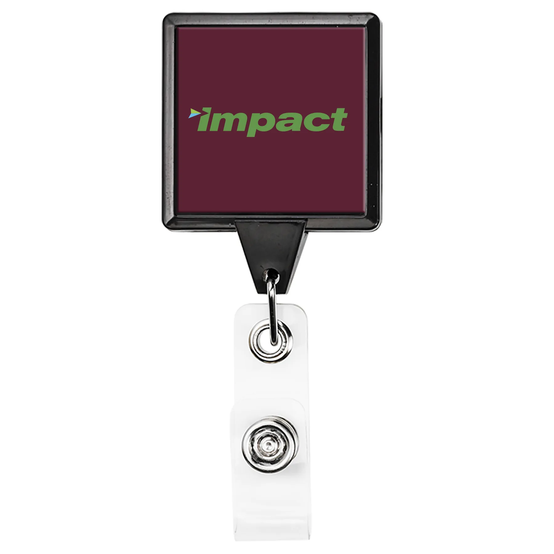 Magnet Back Jumbo Square Retractable Badge Reel view 4