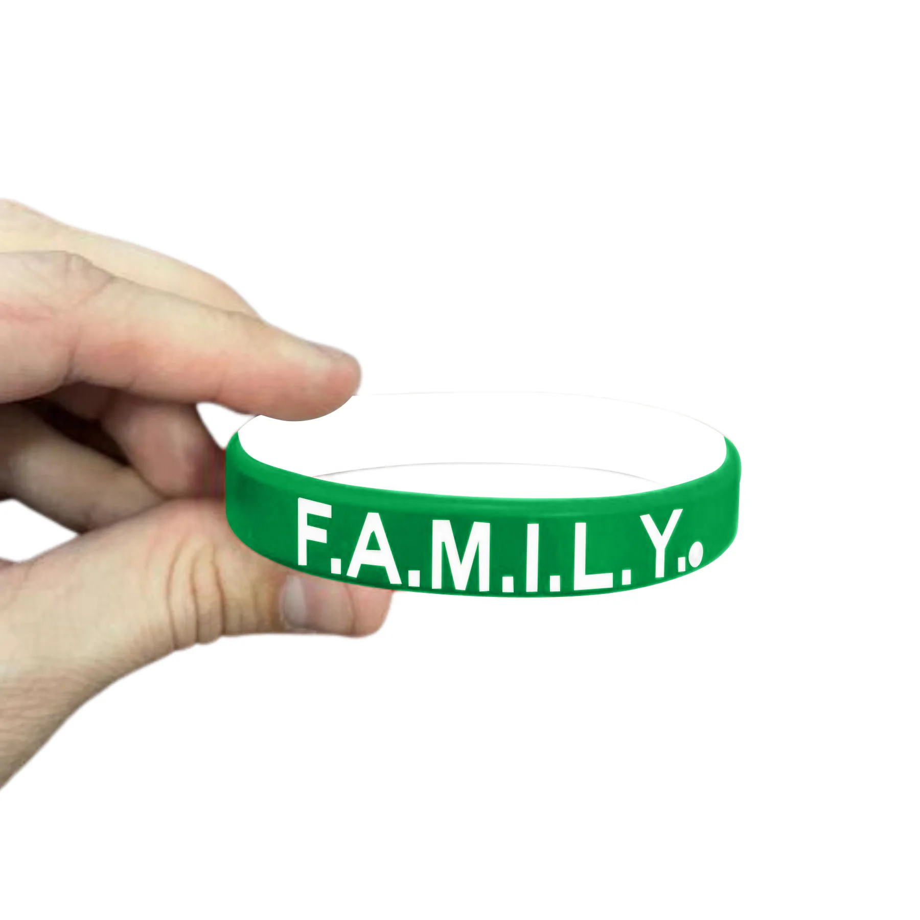 1/2" Rush Debossed Awareness Bracelet (2 Ply) view 2