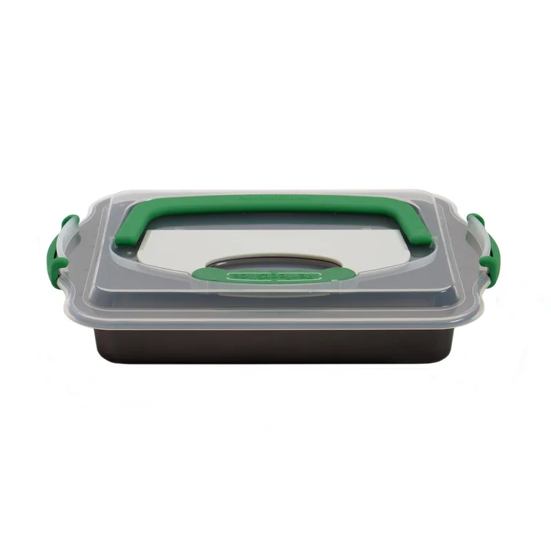 BergHoff Perfect Slice Covered Cake Pan W/ Tool 9"X13"
