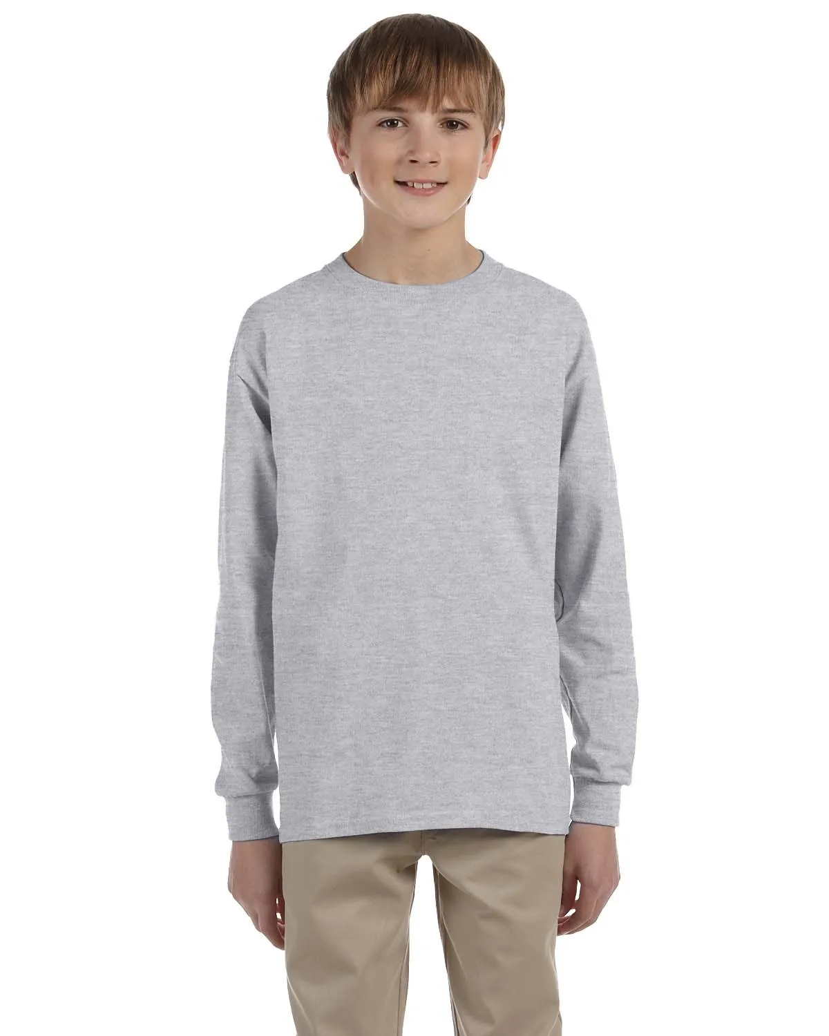 Jerzees Youth DRI-POWER® ACTIVE Long-Sleeve T-Shirt view 5