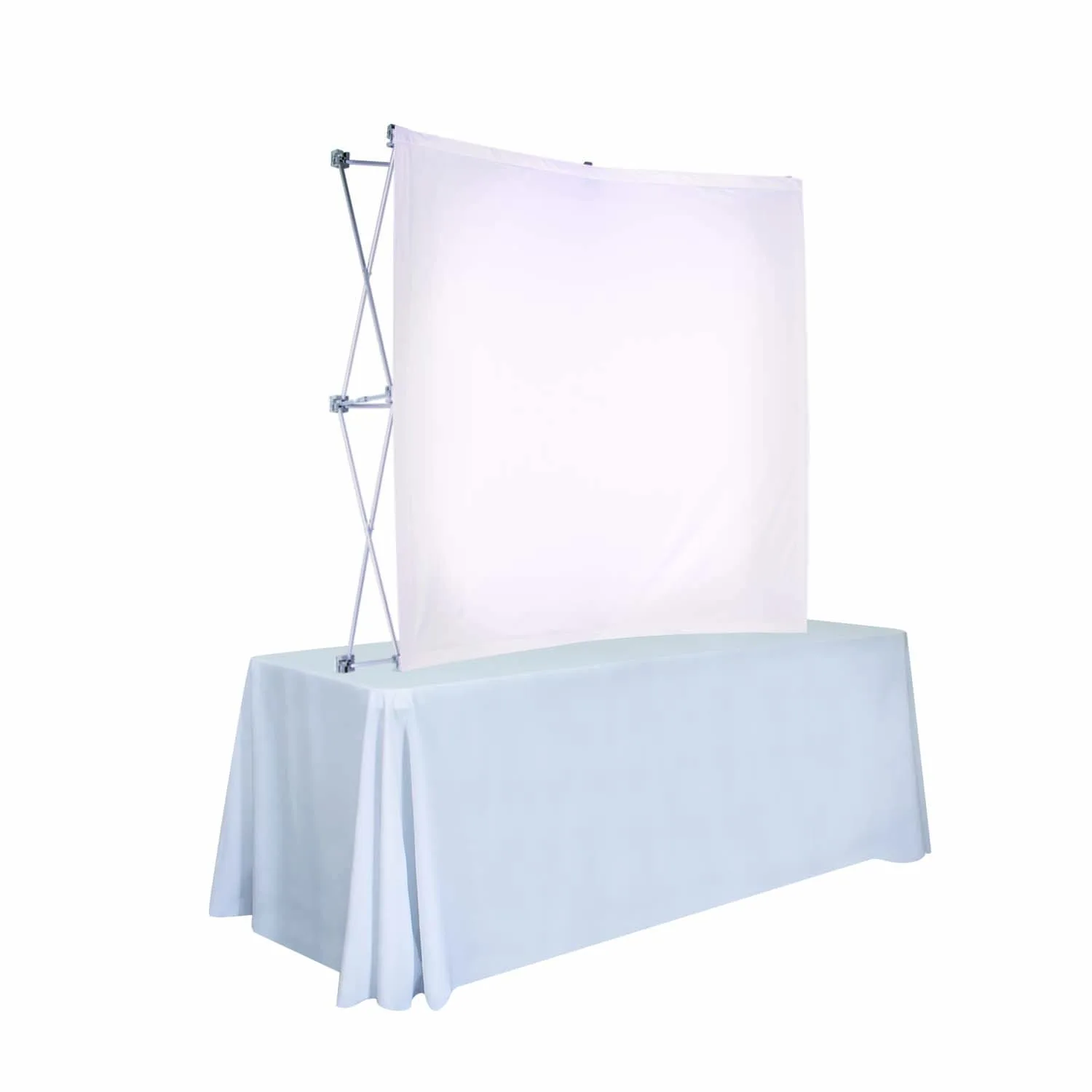 6' Curved Splash Tabletop Display Face Kit (Poly Knit) view 2