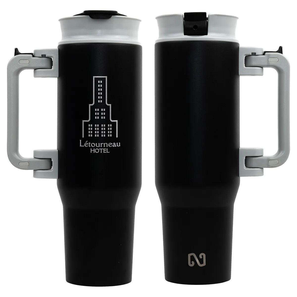 NAYAD® Genesis 40 oz Stainless Steel Double-Wall Mug with Foldable Handle view 3