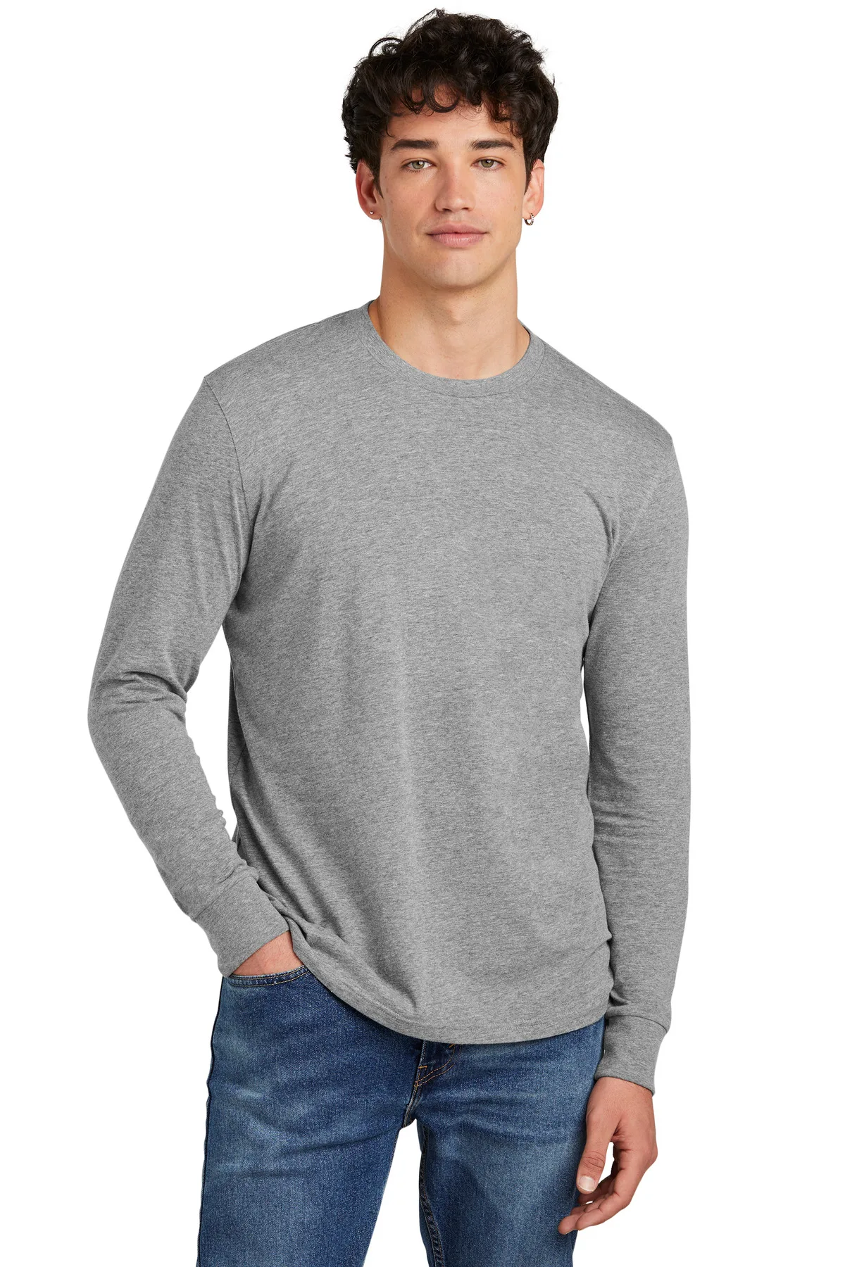 District® Perfect Blend® CVC Long Sleeve Tee view 2