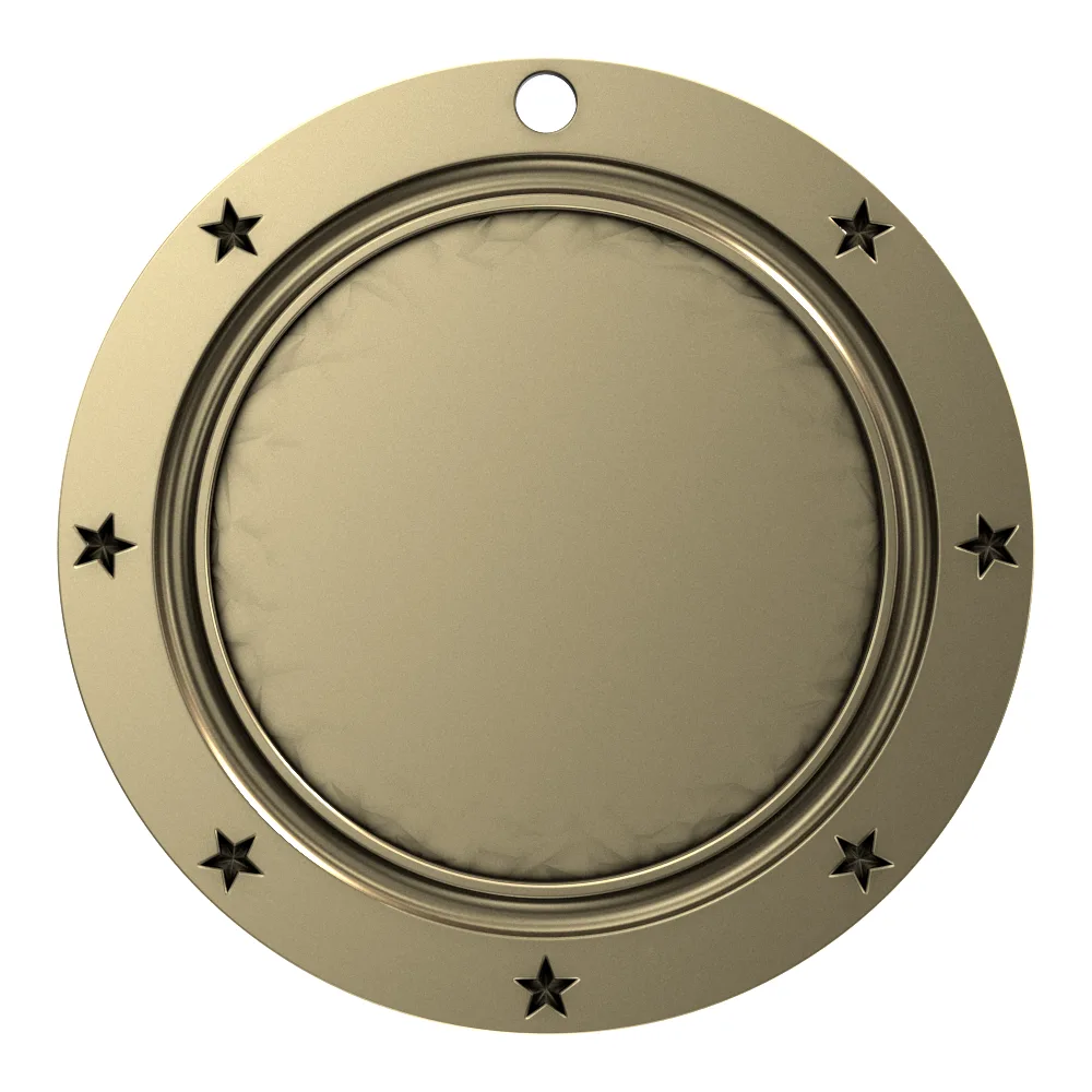 Antique Basketball World Class Medallion (3") view 2