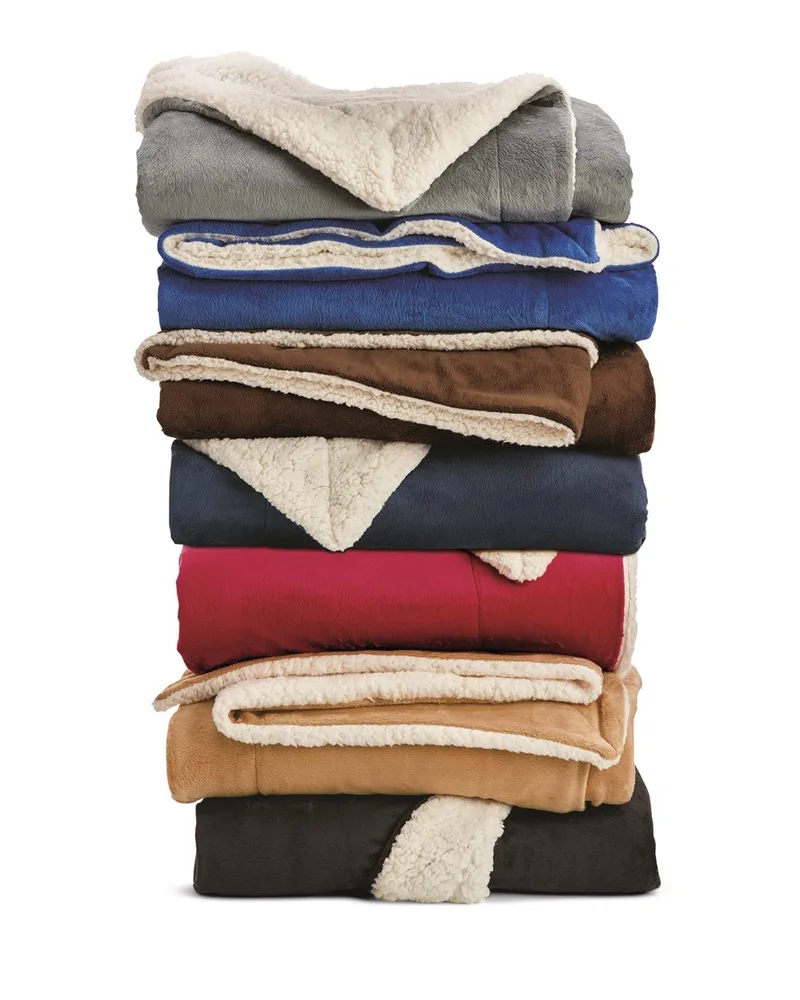 Alpine Fleece Oversized Mink Sherpa Blanket