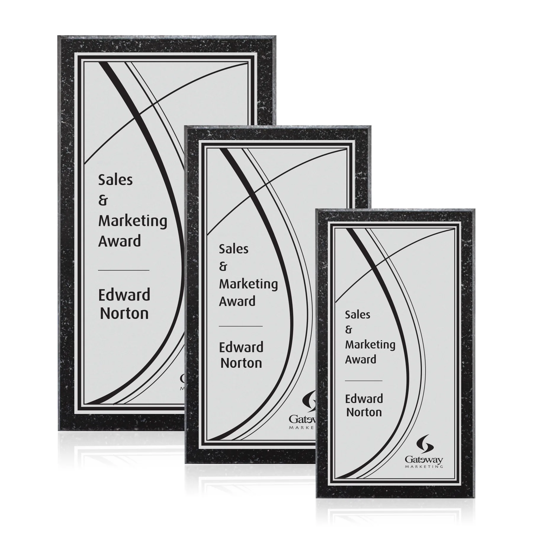 Baltimore/Everett Plaque - Silver/Tall