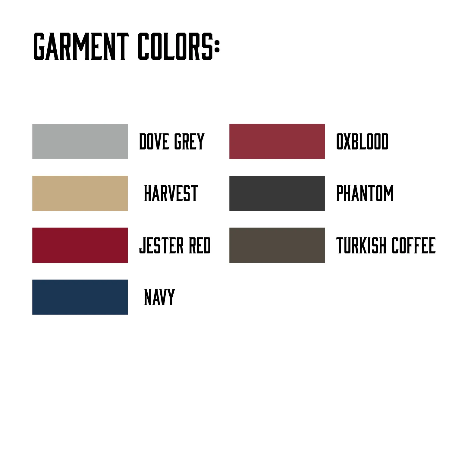 Various Logo Color Chart View