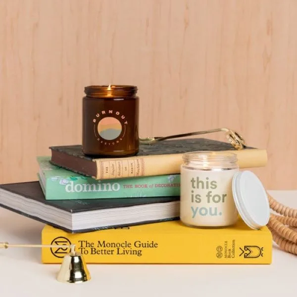 Glass Jar Candle w/Lid - Direct Print