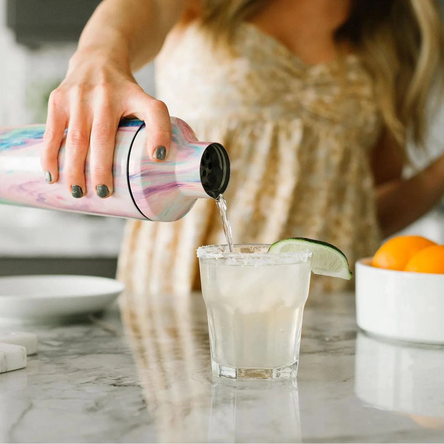 20 oz Simple Modern® Stainless Steel Insulated Cocktail Shaker w/ Jigger Lid view 4