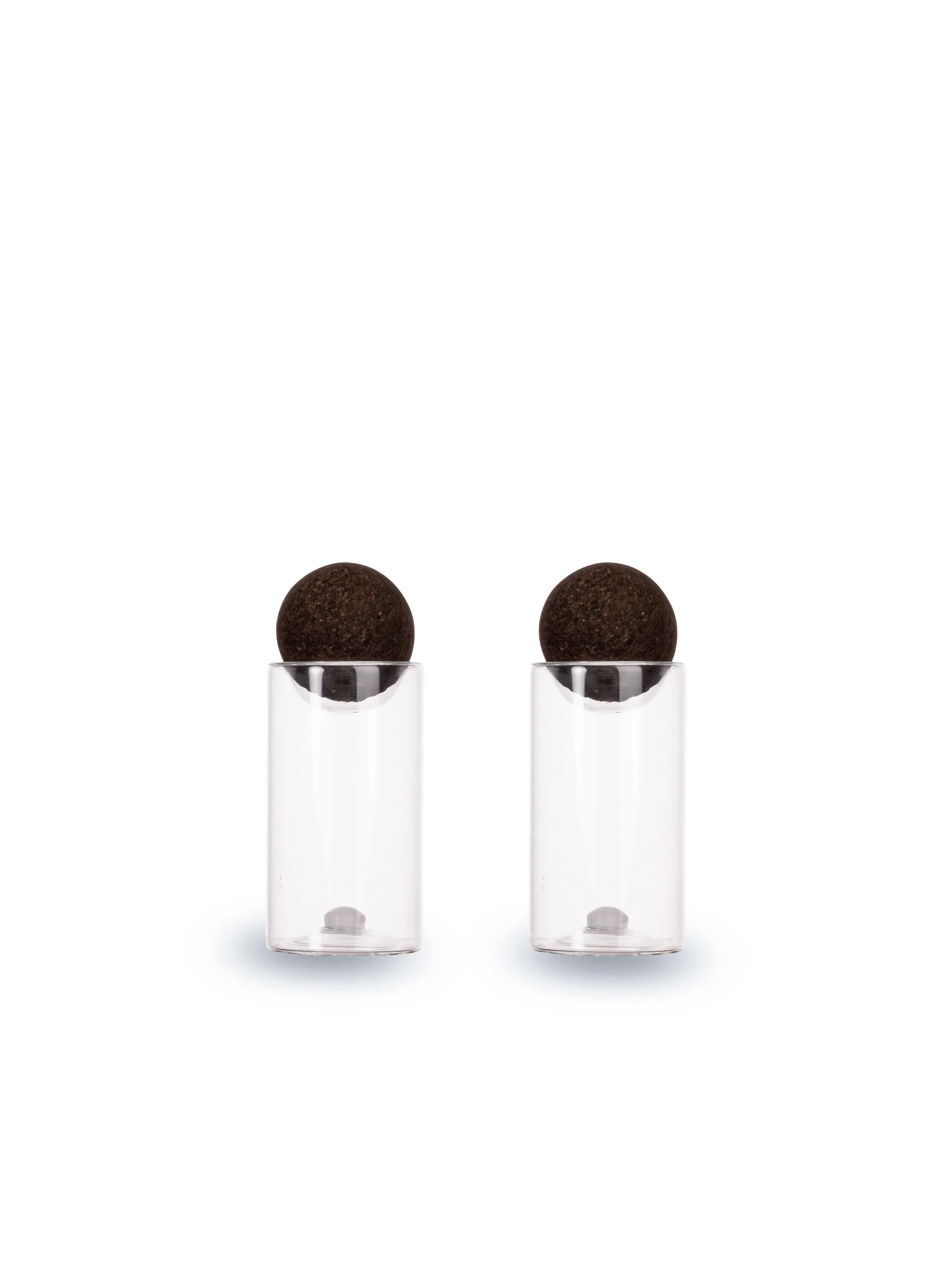 Sagaform By Widgeteer Nature Salt And Pepper Shakers w/Cork Stoppers, Set Of 2
