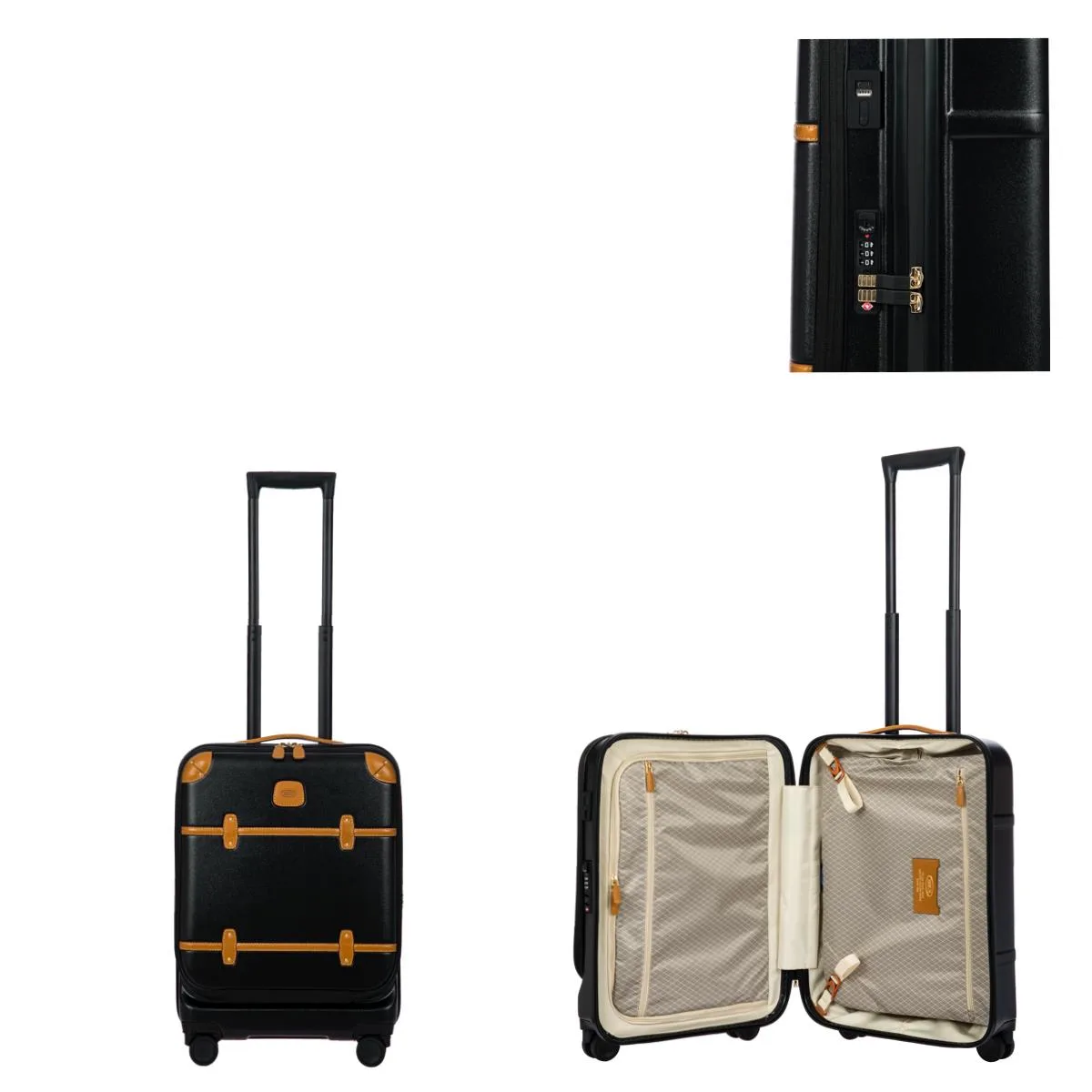 Bric's Bellagio 21" Business Carry On Spinner Luggage - Black
