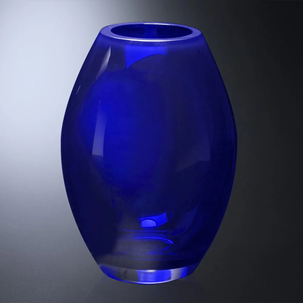 Cobalt Barrel Vase 10-1/2" view 2