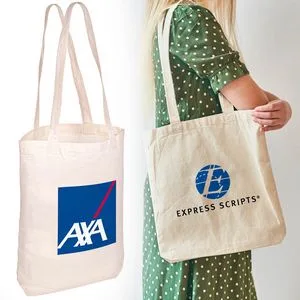 Cotton Tote Bag w/Gusset 14"x17" view 2