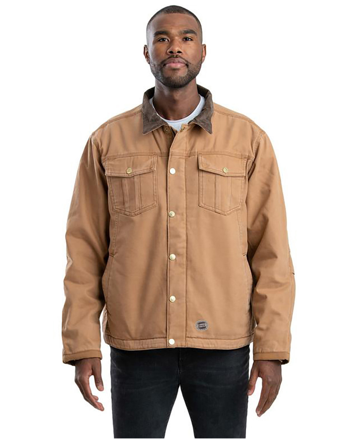 Berne Apparel Tall Vintage Washed Sherpa-Lined Work Jacket
