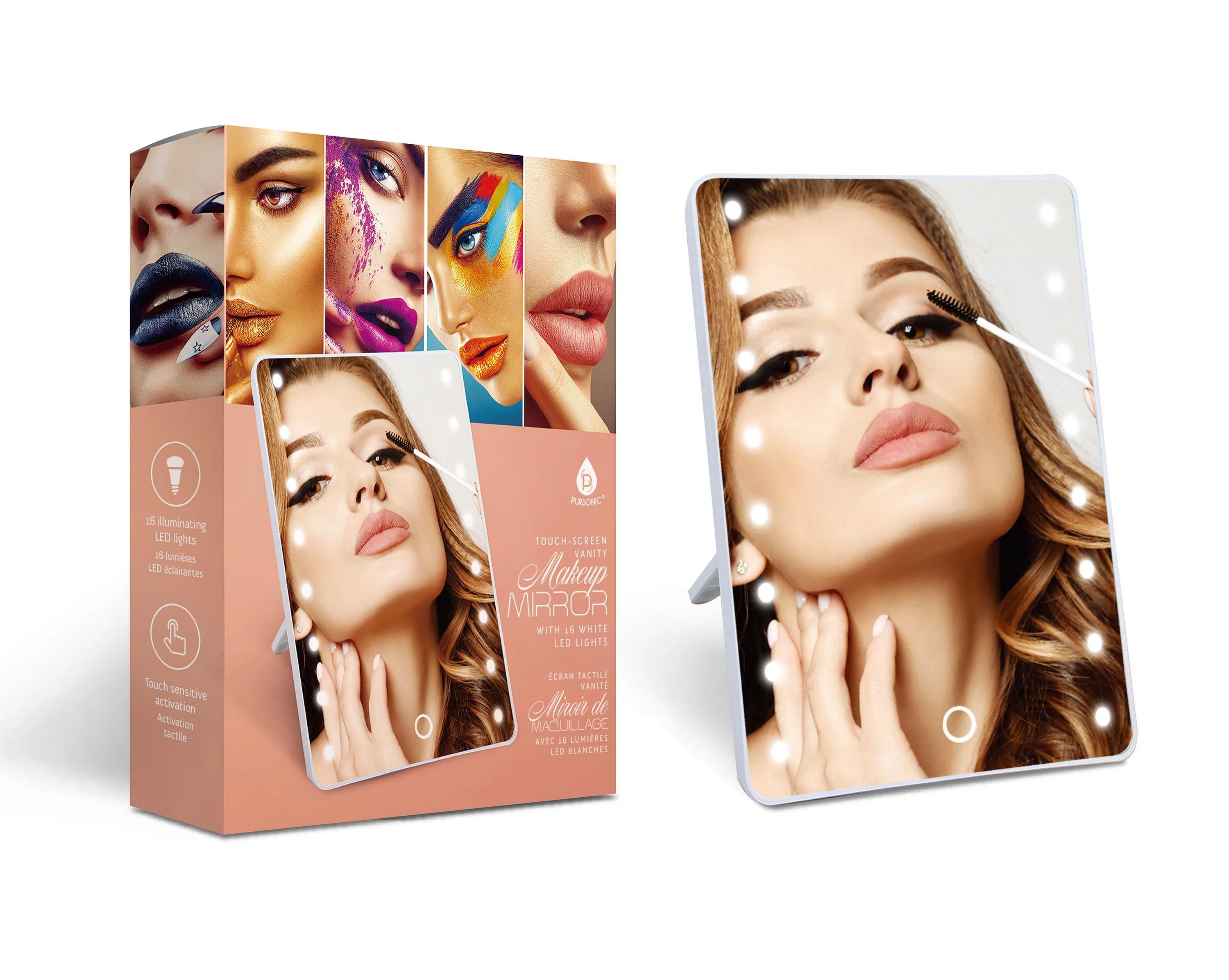 Pursonic Touch Screen Makeup Vanity Mirror
