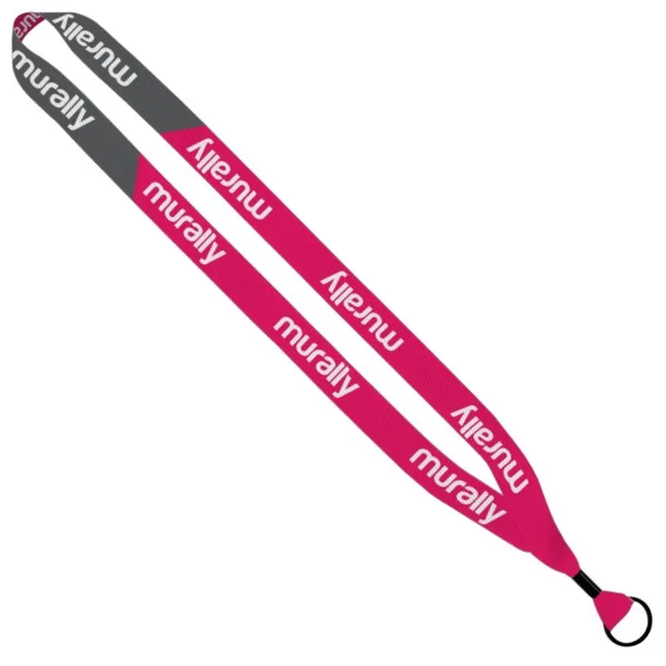 3/4" Recycled Dye-Sublimated Waffle Weave Lanyard
