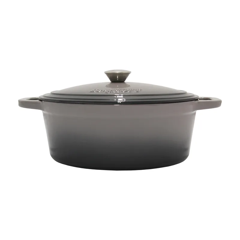 BergHoff® Neo 5Qt Cast Iron Oval Cov Dutch Oven Oyster