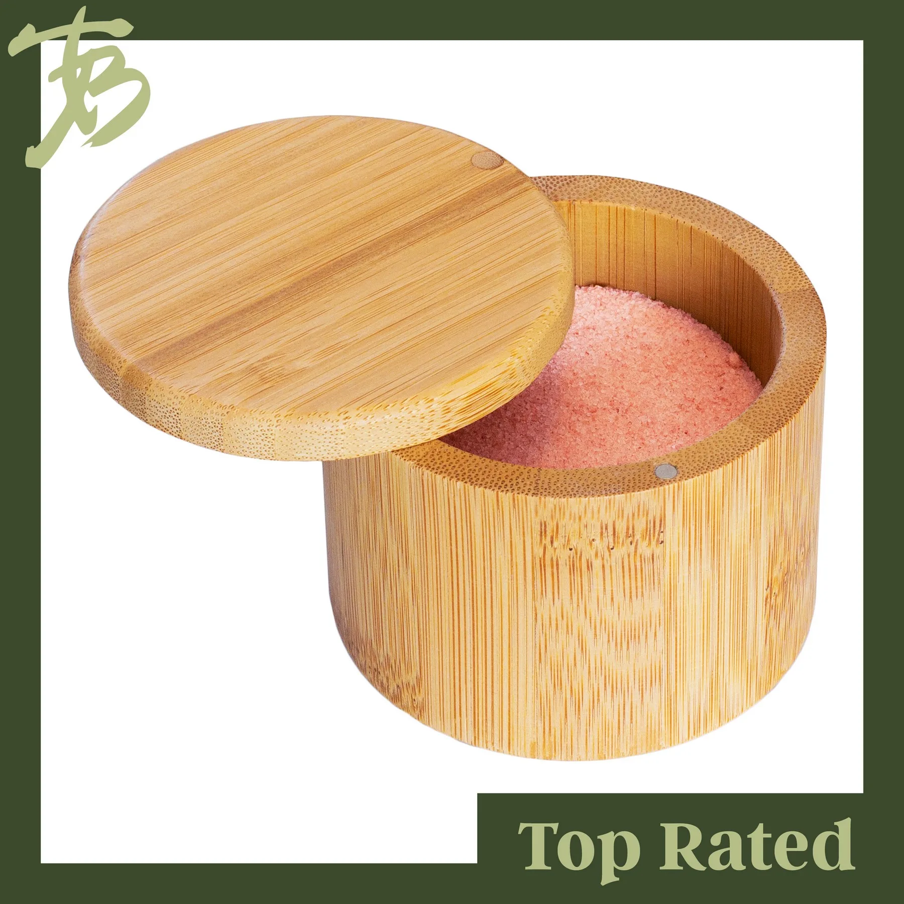 Round Salt Box w/Magnetic Swivel Lid